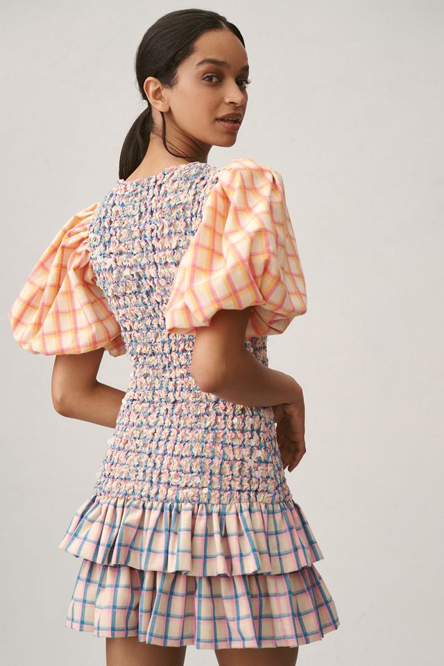 Celia B Roatán Puff-Sleeve Mini Dress #1