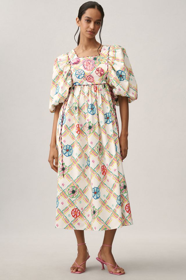 Celia B Santorini Puff-Sleeve Dress #2