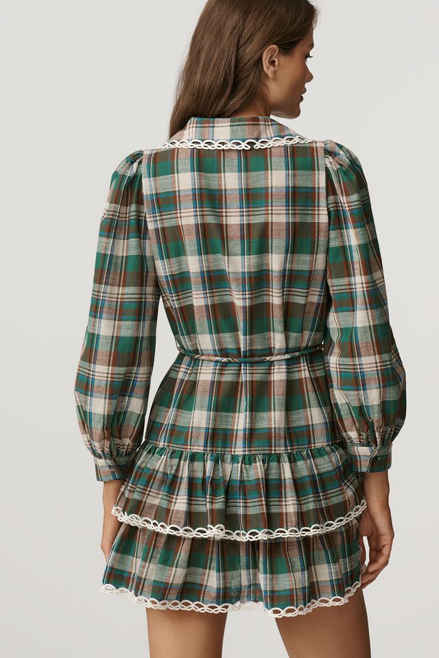CeliaB Plaid Tiered Mini Dress #2