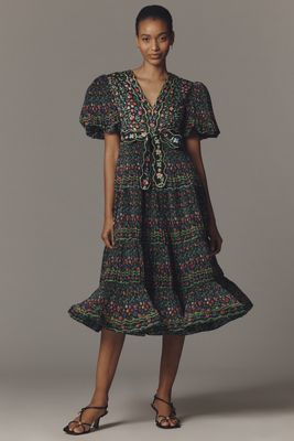 The Ophelia Puff-Sleeve Lace Dress | Anthropologie