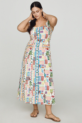 Bunya Sleeveless Square-Neck Maxi Dress
