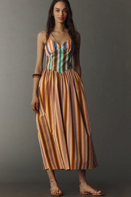 Duku Sleeveless Cotton Midi Dress