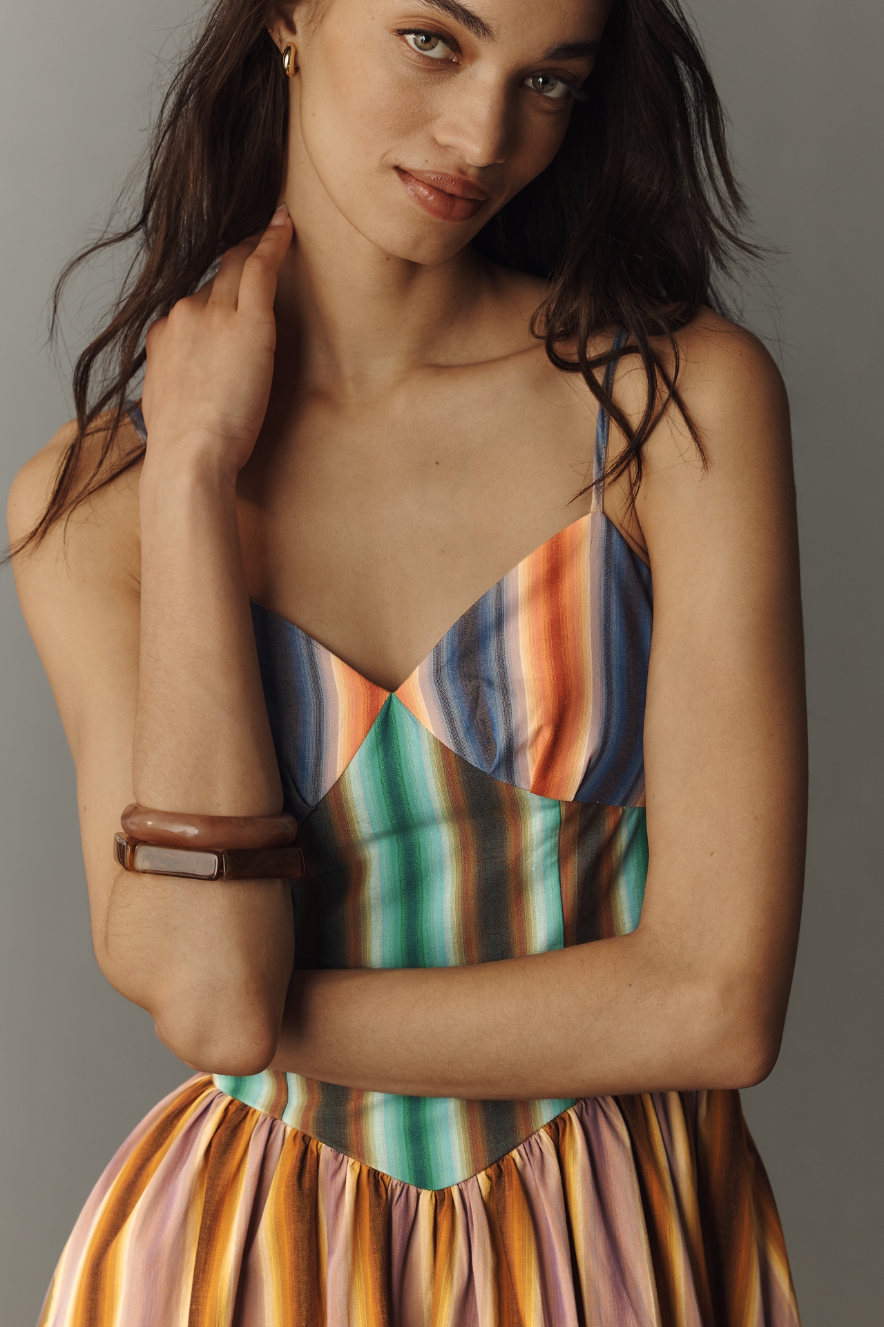 CeliaB Duku Sleeveless Cotton Midi Dress