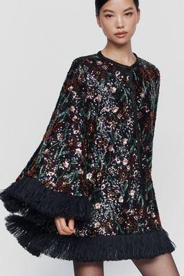 CeliaB Iita Fringe Swing Dress by Anthropologie