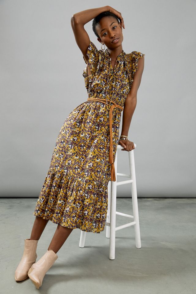 Othilia Aleksia Ruffled Maxi Dress | Anthropologie