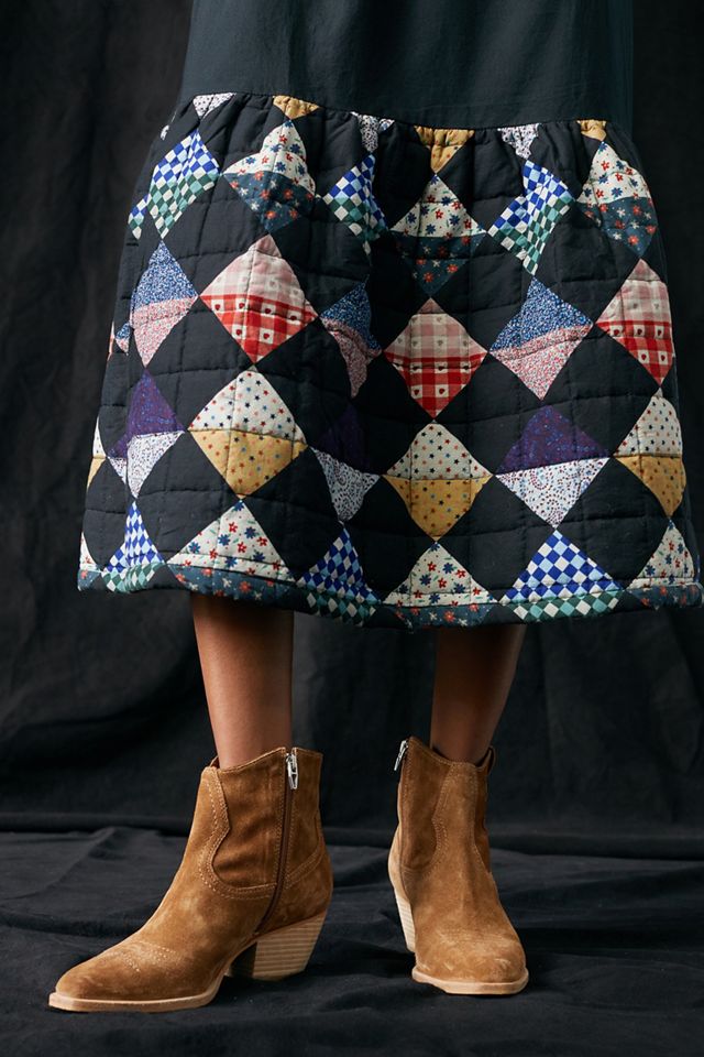 Othilia Quilted Patchwork Midi Dress #2