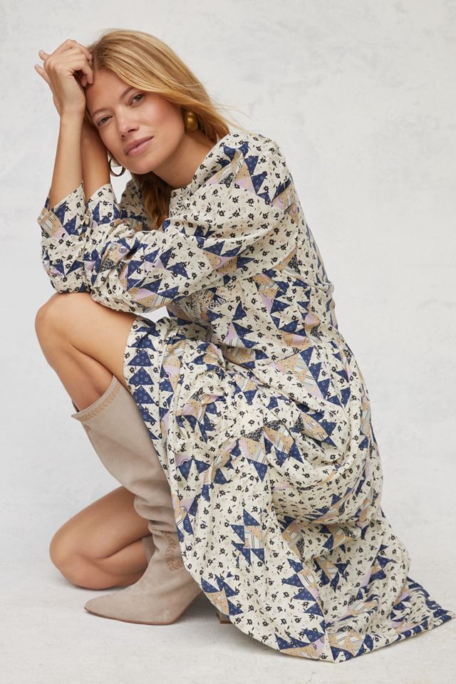 Othilia Patchwork Maxi Dress | Anthropologie