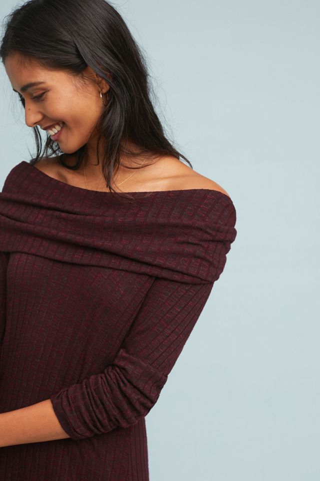 michael stars off the shoulder dress Michael Stars Red Off-Shoulder Dress