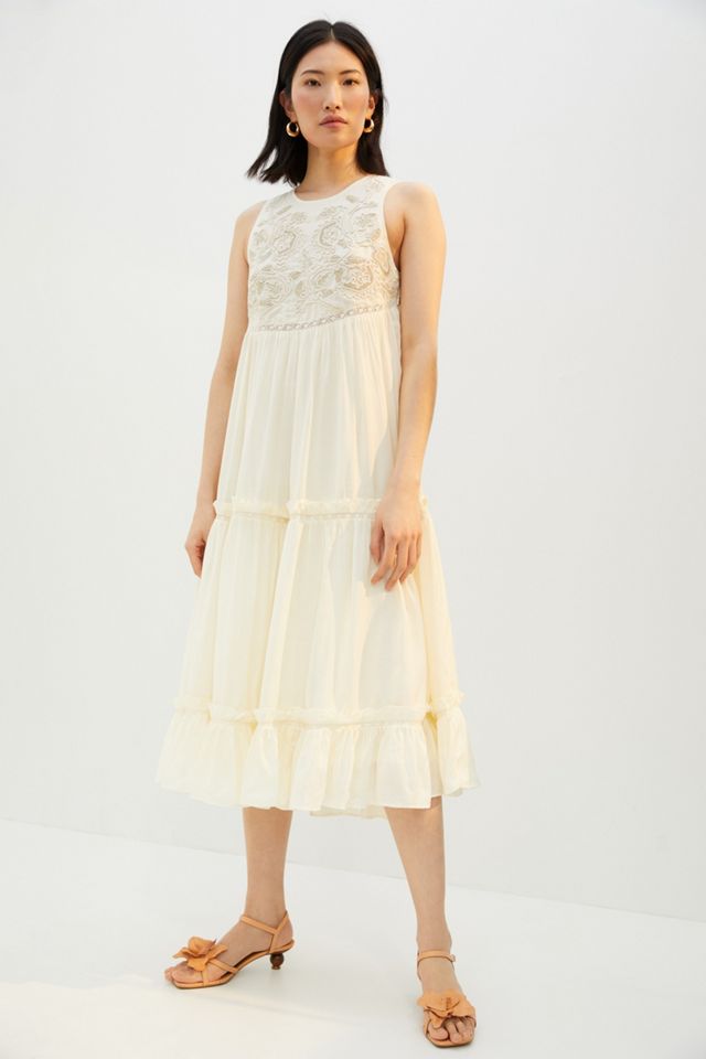 Embroidered Maxi Dress