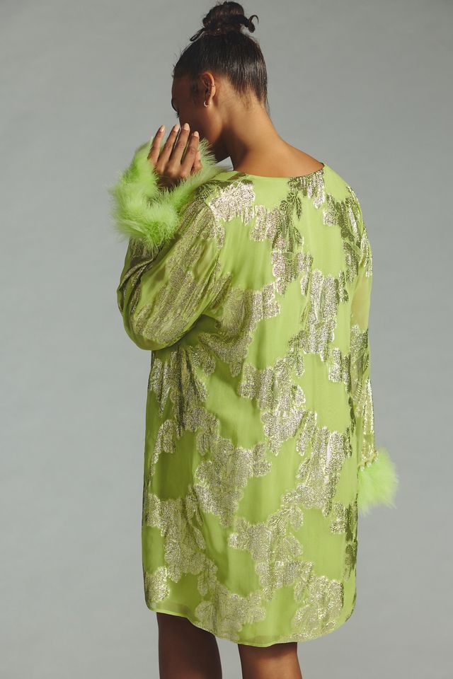 Shruti Sancheti Faux Feather Dress | Anthropologie