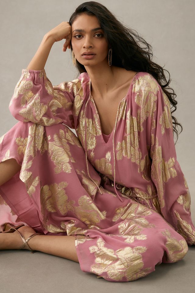Shruti Sancheti Tie-Neck Maxi Dress #2