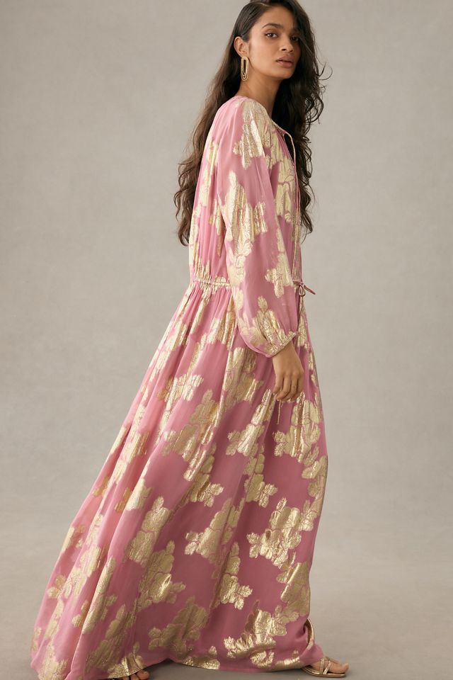 Shruti Sancheti Tie-Neck Maxi Dress #3