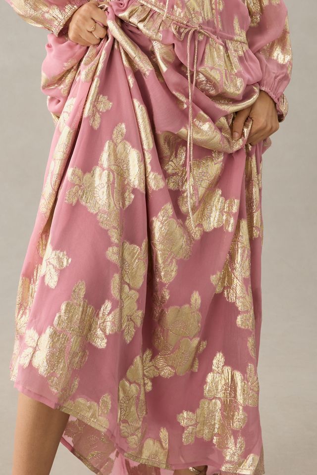 Shruti Sancheti Tie-Neck Maxi Dress #4
