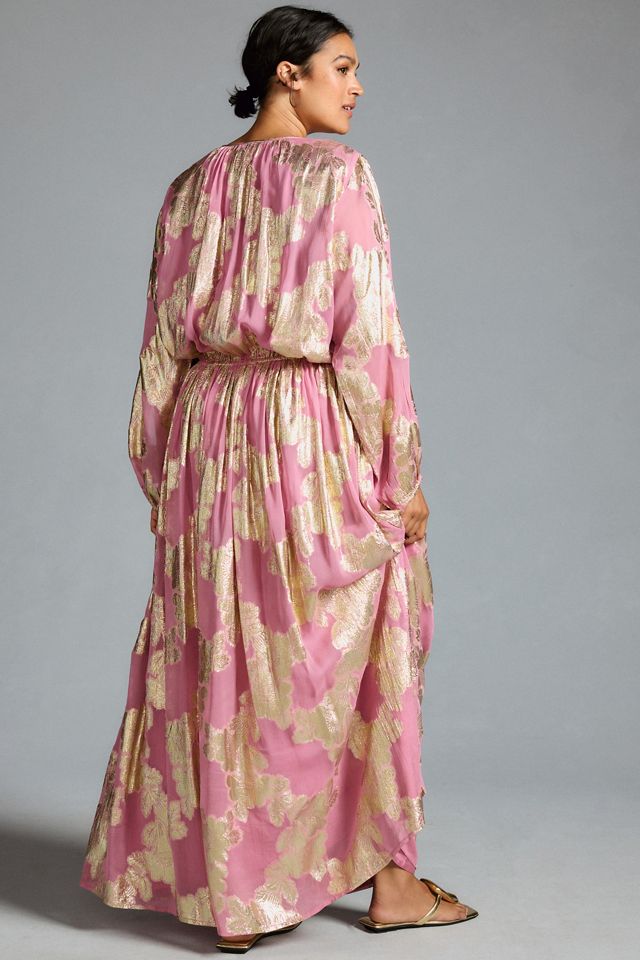 Shruti Sancheti Tie-Neck Maxi Dress #6