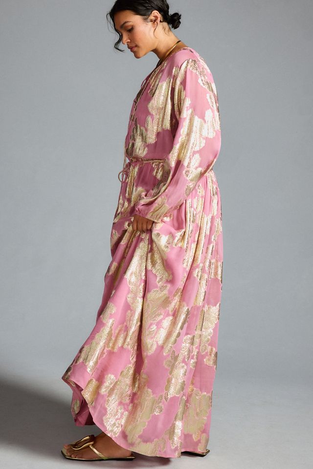 Shruti Sancheti Tie-Neck Maxi Dress #7