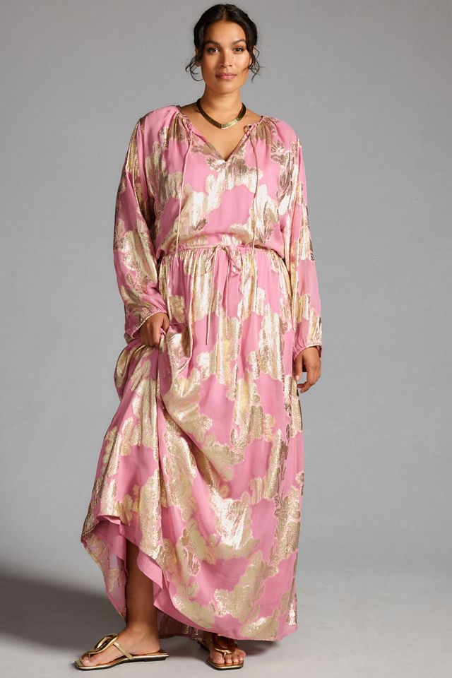 Shruti Sancheti Tie-Neck Maxi Dress #5