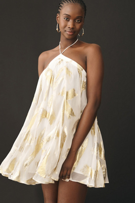 Pinnacle by Shruti Sancheti Halter Swing Mini Dress
