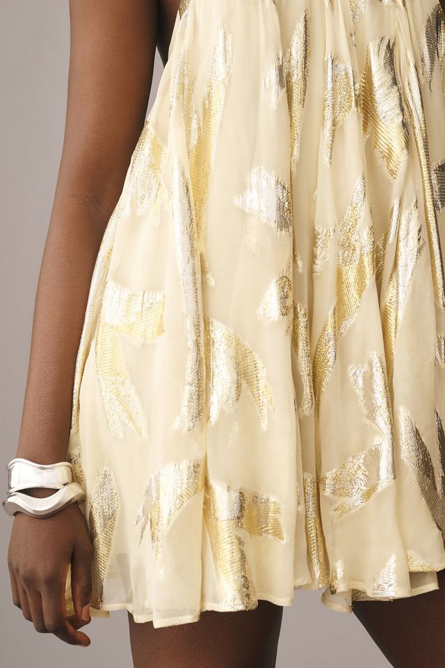 Robe Mini Swing à Col Halter Pinnacle par Shruti Sancheti #3