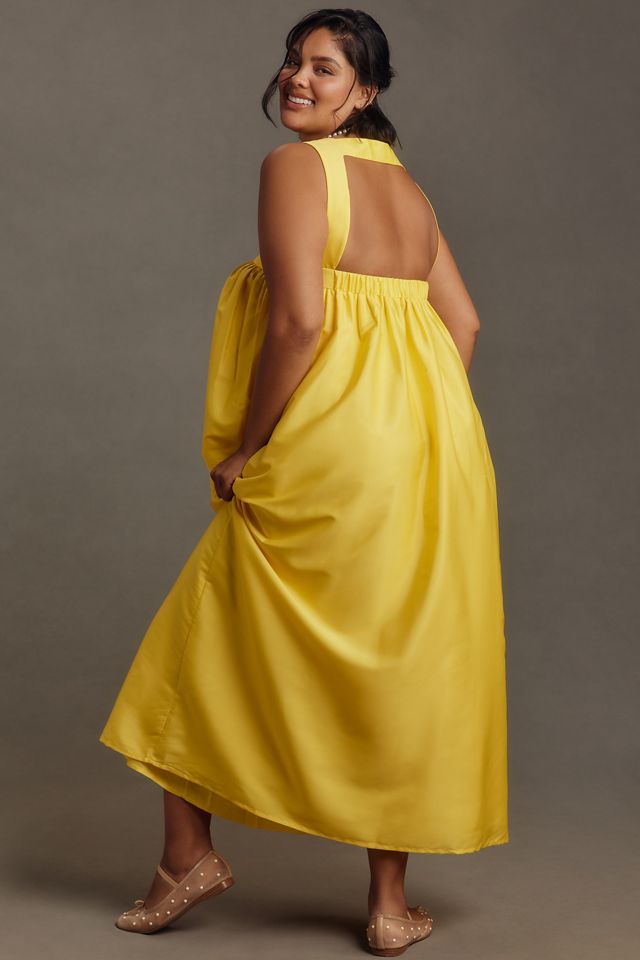 Pinnacle by Shruti Sancheti Square-Neck Babydoll Maxi Dress #6
