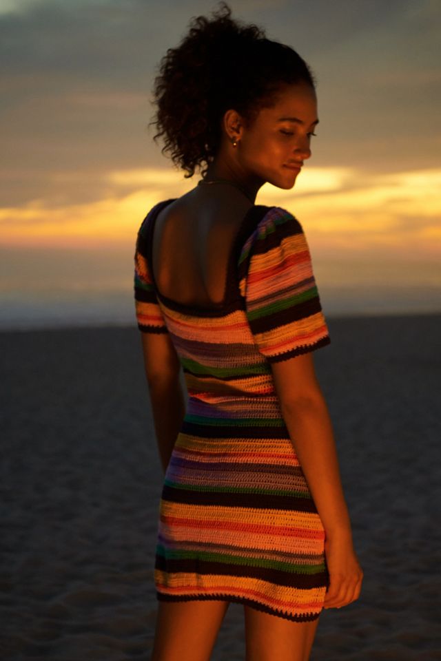 Farm Rio Renata Crochet Mini Dress #2