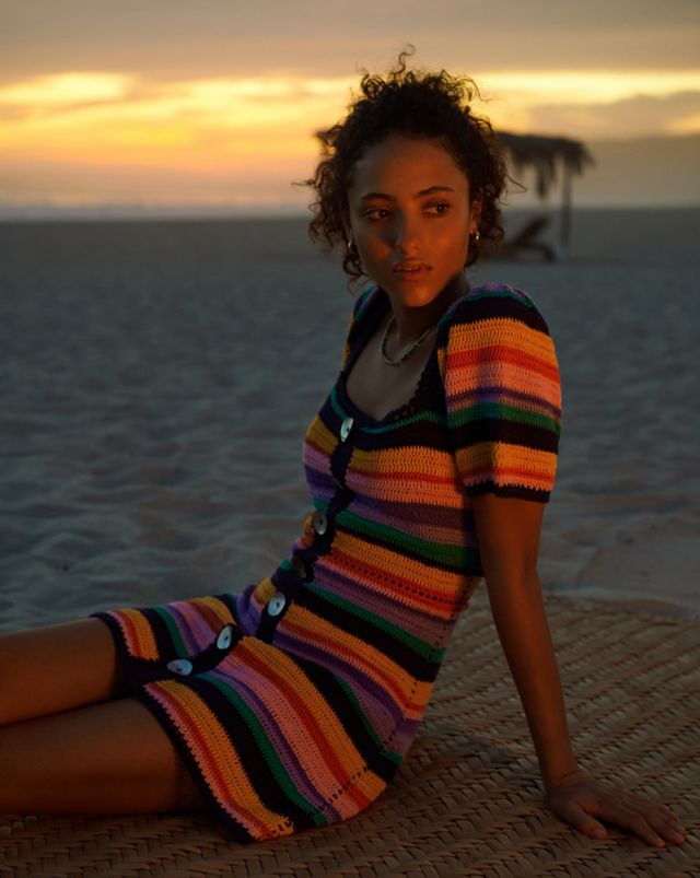 Farm Rio Renata Crochet Mini Dress #3