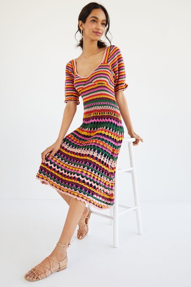 Anthropologie crochet dress best sale