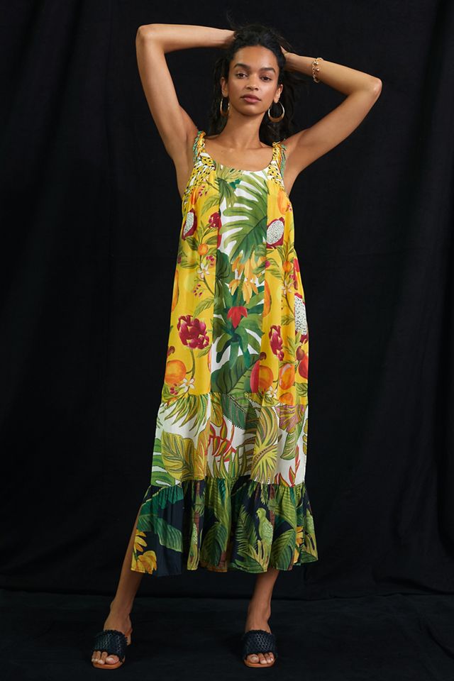 Farm Rio Patch Maxi Dress #1