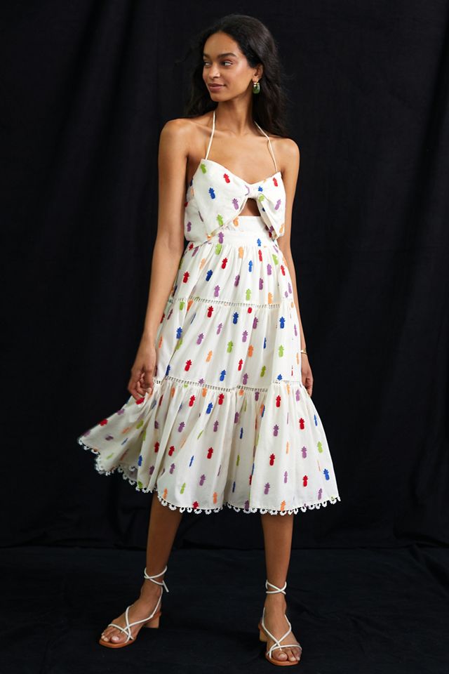 Farm Rio Pineapple Mini Dress | Anthropologie