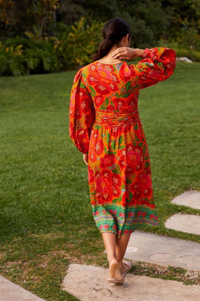 Robe midi à fleurs Farm Rio #2