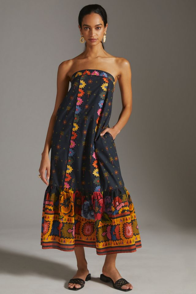 Farm Rio Embroidered Maxi Dress #2