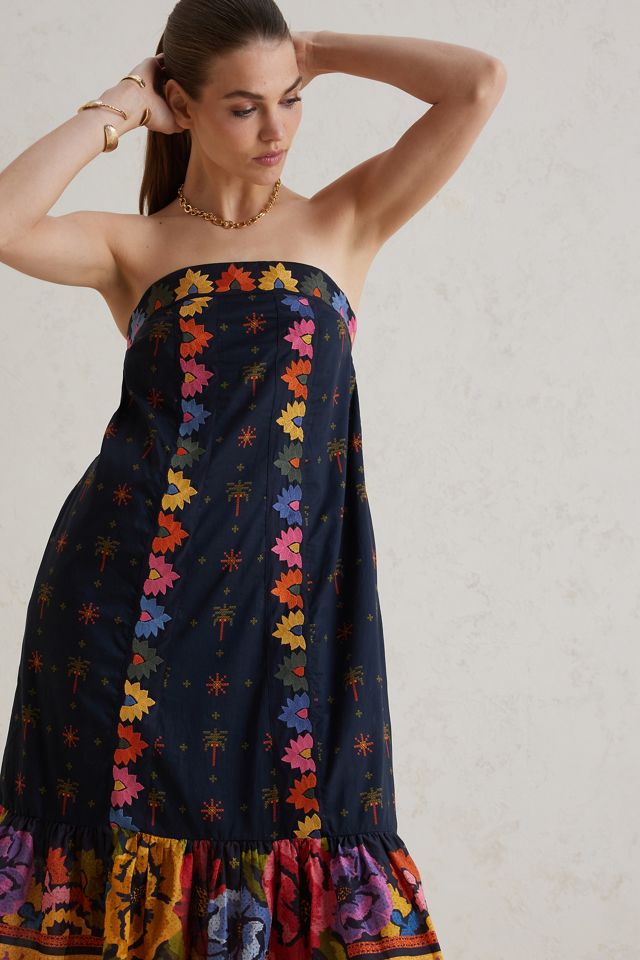 Farm Rio Embroidered Maxi Dress #10
