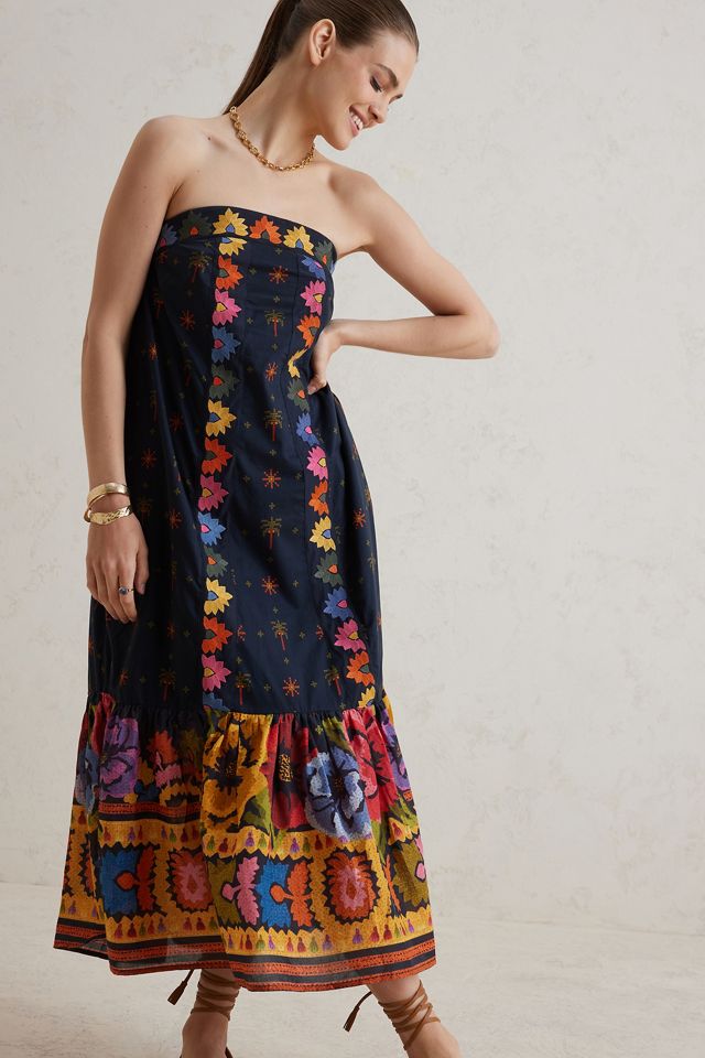 Farm Rio Embroidered Maxi Dress #11