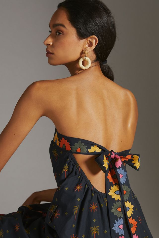 Farm Rio Embroidered Maxi Dress #3