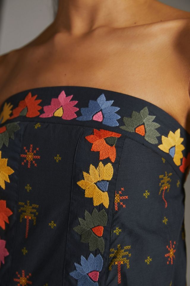 Farm Rio Embroidered Maxi Dress #4