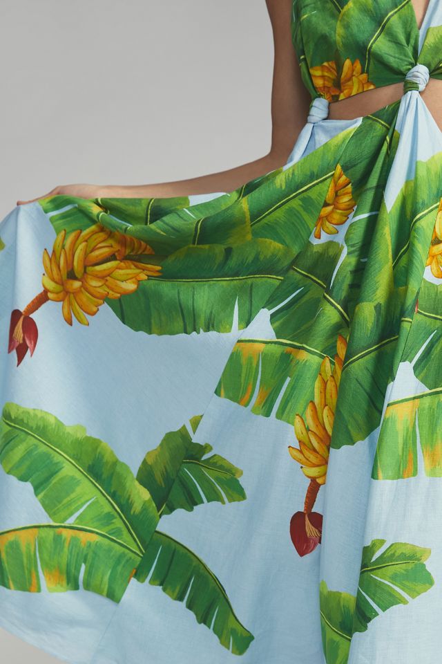 Farm Rio Banana Midi Dress | Anthropologie