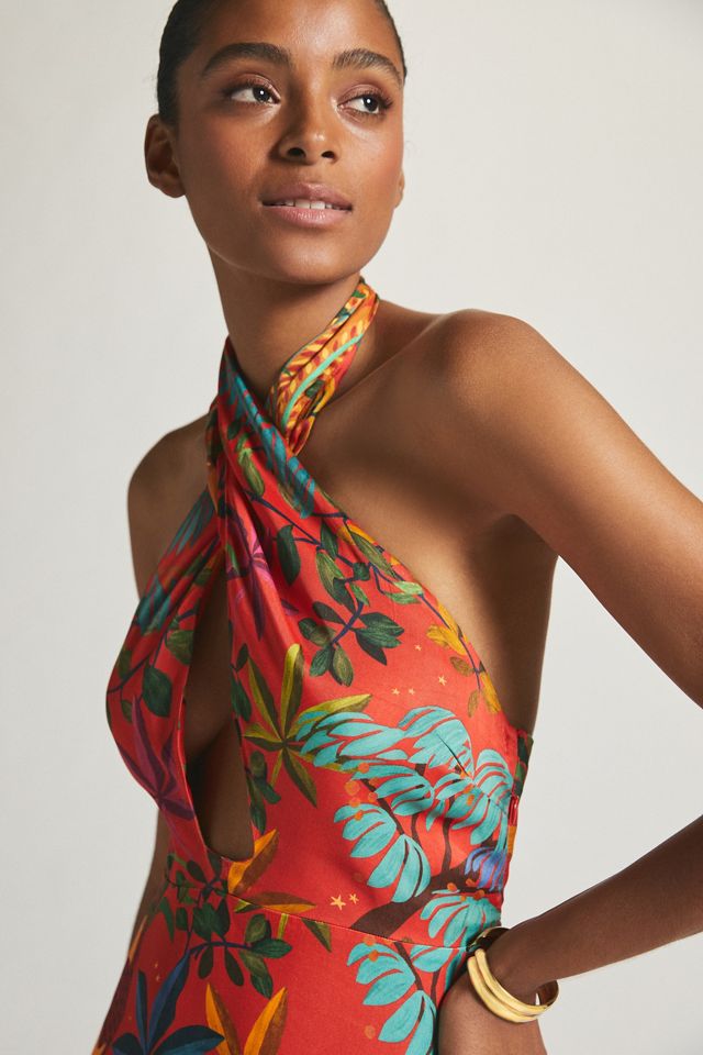 Farm x Anthropologie Halter Maxi Dress #1