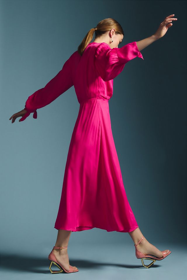 farm rio x anthropologie long-sleeve cutout maxi dress Farm Rio x Anthropologie Long-Sleeve Cutout Maxi Dress