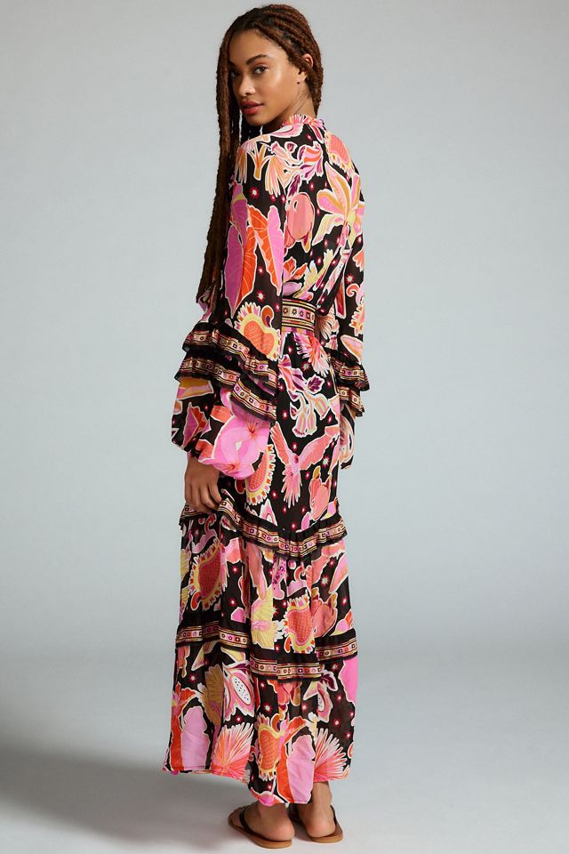 Farm Rio Printed Long-Sleeve Maxi Dress #2