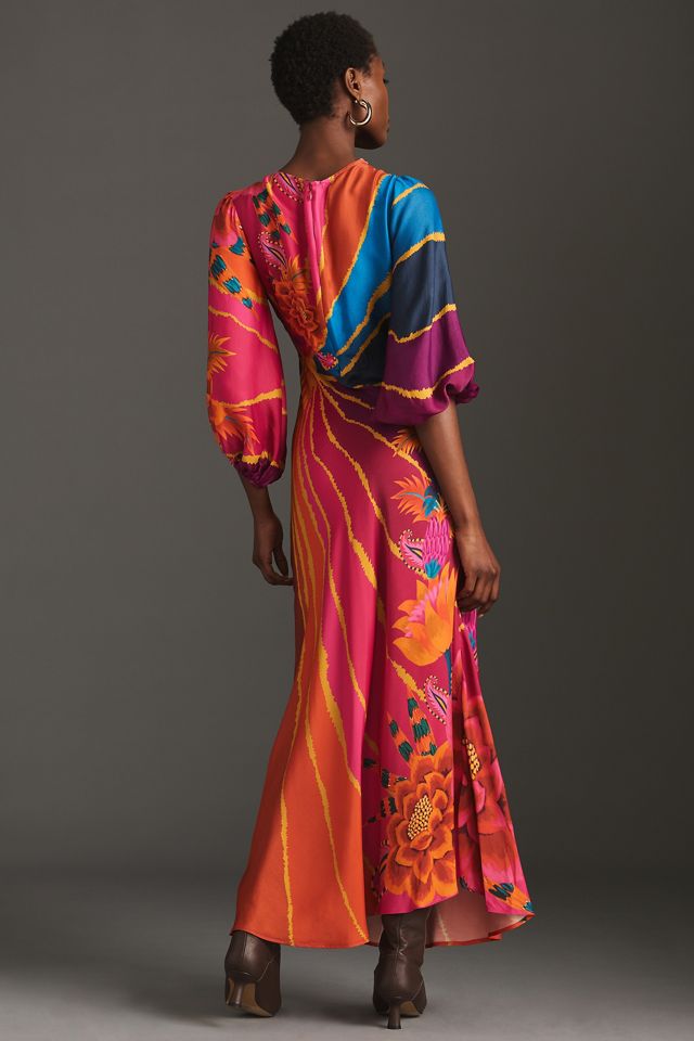 Farm Rio Puff-Sleeve Printed Maxi Dress #2