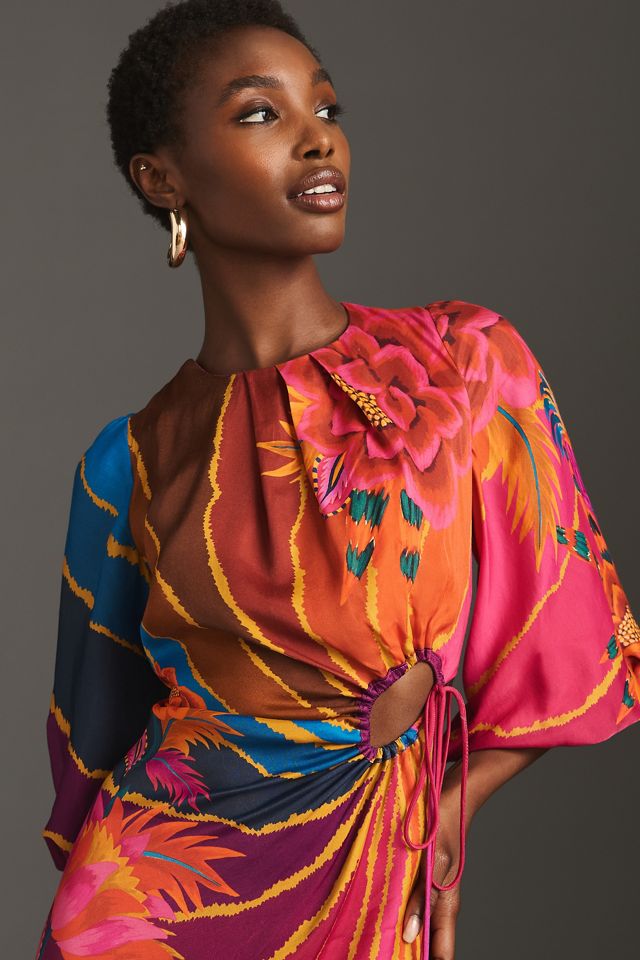 Farm Rio Puff-Sleeve Printed Maxi Dress #3