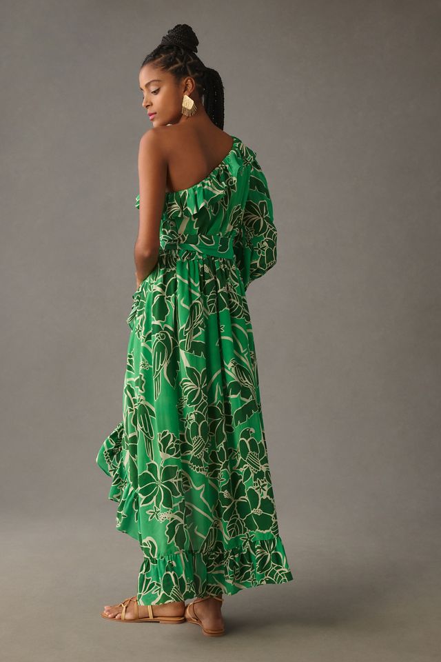 Farm Rio x Anthropologie Printed One-Shoulder Ruffle Dress #2