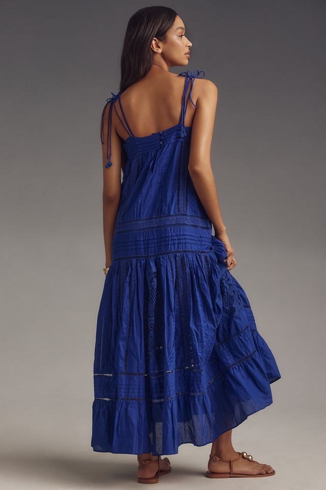 farm rio blue tile dream sleeveless maxi dress Blue Tile Dream Maxi Dress – FARM Rio