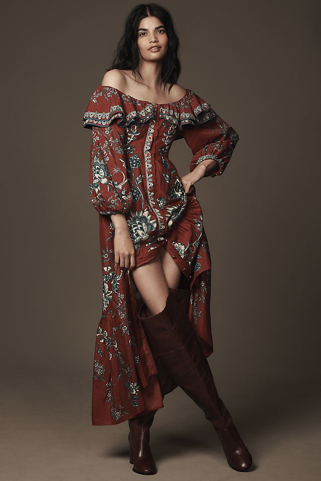 New Off-Tthe-Shoulder Ruffled Long-Sleeved Shirt New Off-Tthe-Shoulder Ruffled Long-Sleeved Shirt