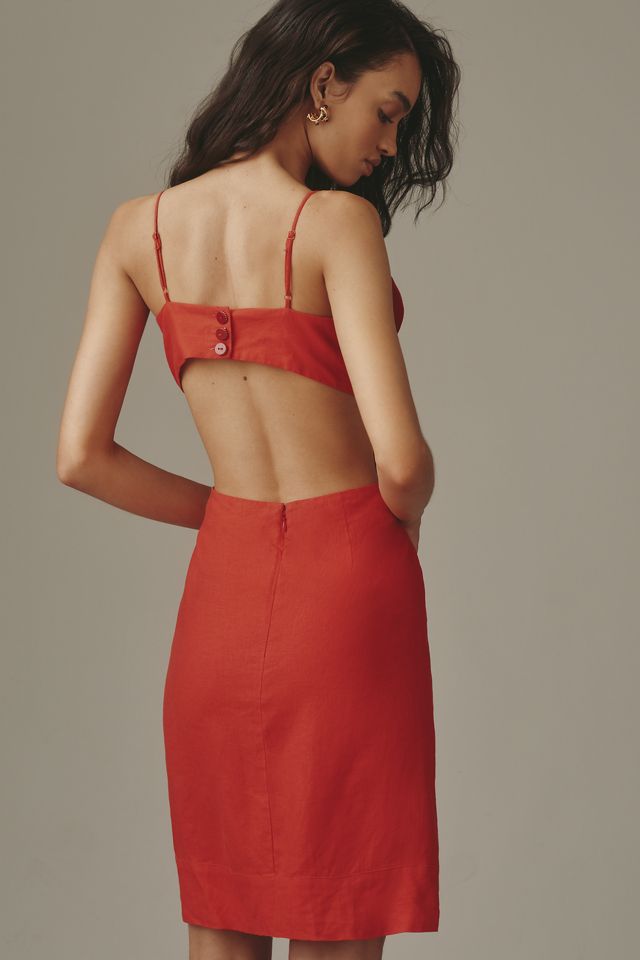 Farm Rio 3D Flower Linen Blend Mini Dress #2