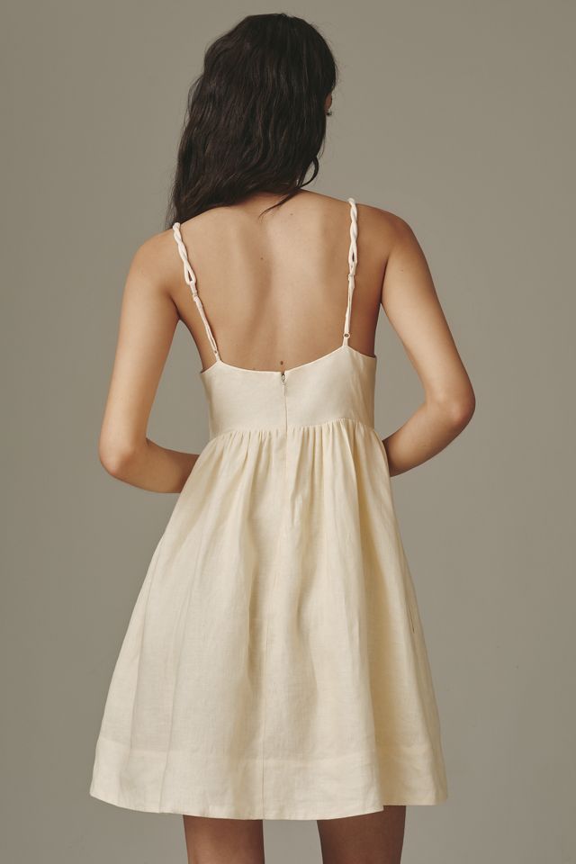 Farm Rio Linen Babydoll Mini Swing Dress #2