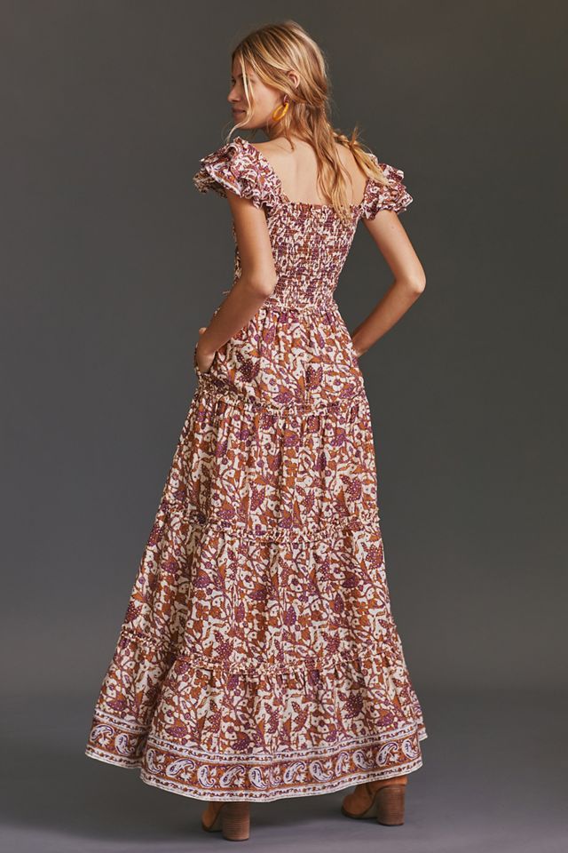Bouquet Smocked Maxi Dress #2