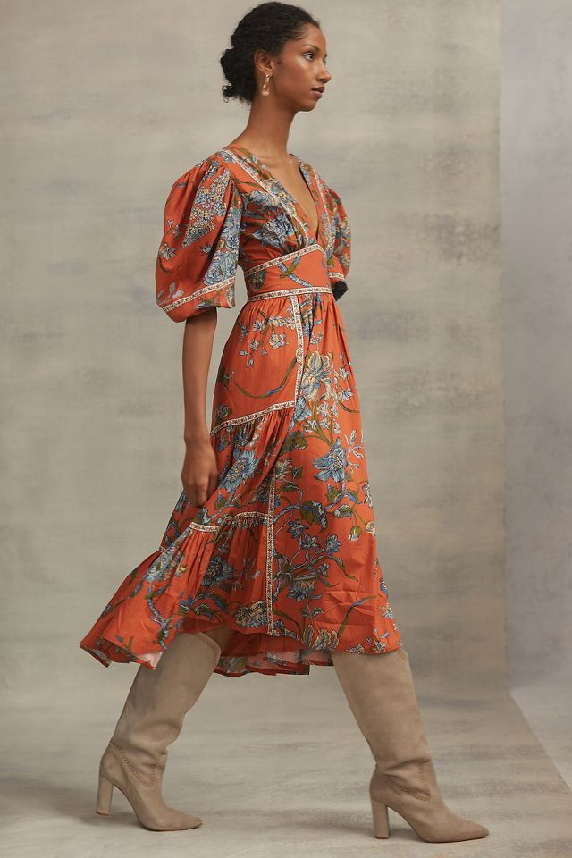 Anthropologie 2025 orange dress