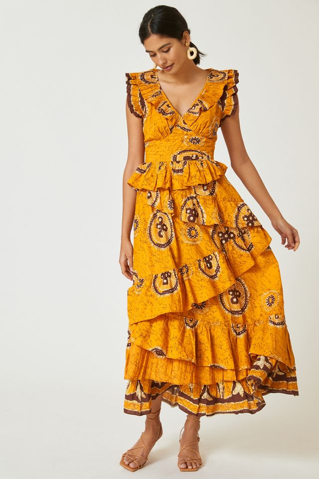 adrienne ruffled boho maxi dress Constantly Adored Ruffle Maxi Dress