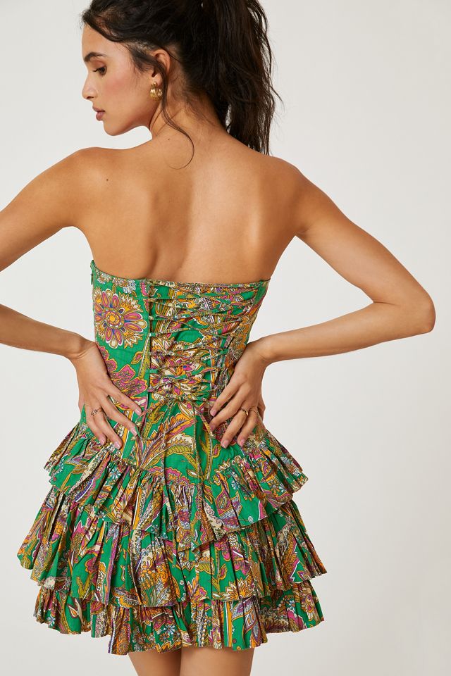 Corset Ruffled Mini Dress #4