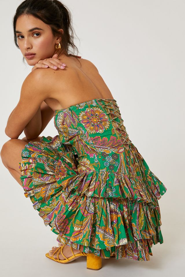 Corset Ruffled Mini Dress #1